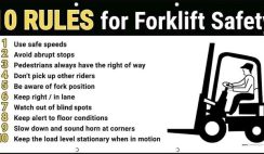 10 Rules for Forklift Safety